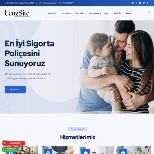 Hazır Kurumsal Web Sitesi