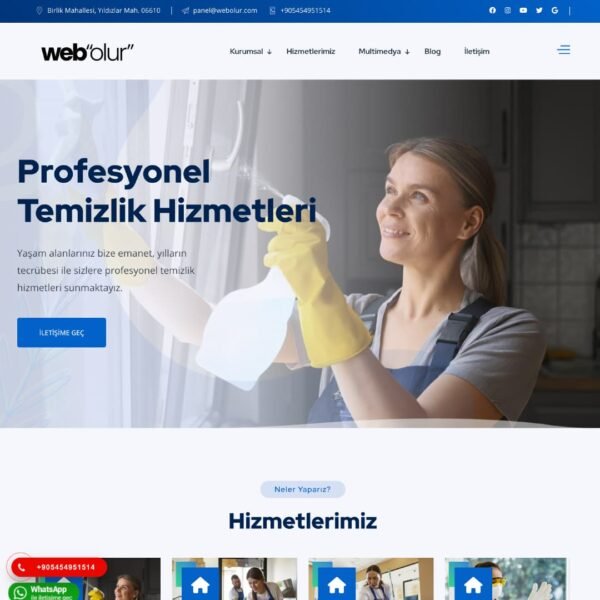 Temizlik Şirketi Web Sitesi